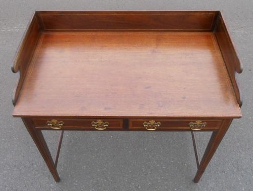 GEORGIAN MAHOGANY WRITING TABLE - ADDITIONAL PHOTO 11