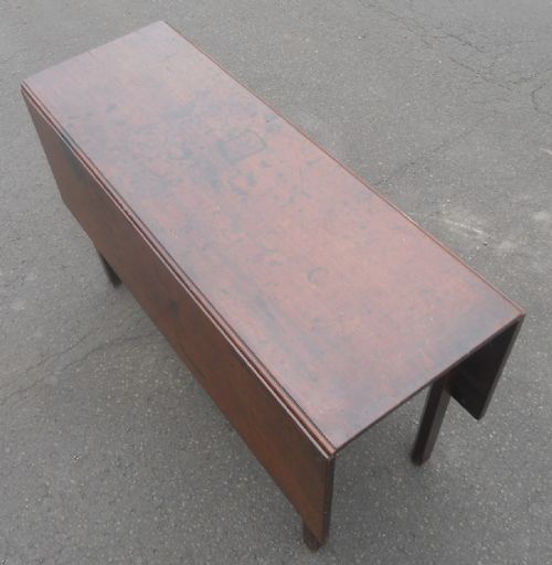 GEORGIAN MAHOGANY DROPLEAF DINING TABLE - ADDITIONAL PHOTO 5
