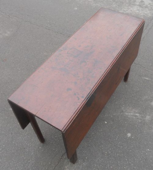 GEORGIAN MAHOGANY DROPLEAF DINING TABLE - ADDITIONAL PHOTO 7