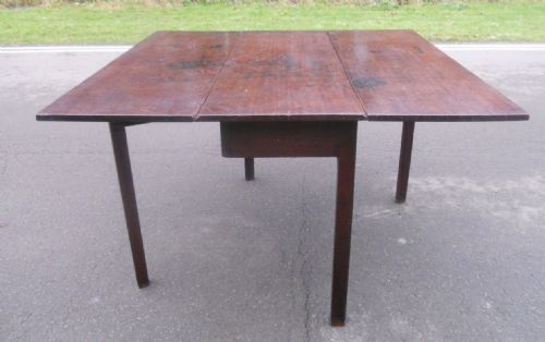 GEORGIAN MAHOGANY DROPLEAF DINING TABLE - ADDITIONAL PHOTO 8