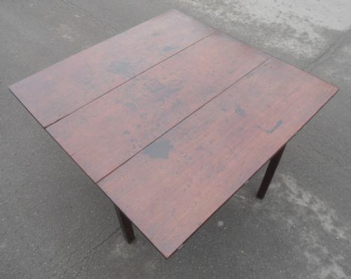 GEORGIAN MAHOGANY DROPLEAF DINING TABLE - ADDITIONAL PHOTO 9