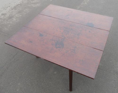 GEORGIAN MAHOGANY DROPLEAF DINING TABLE - ADDITIONAL PHOTO 10