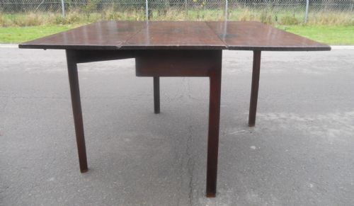 GEORGIAN MAHOGANY DROPLEAF DINING TABLE - ADDITIONAL PHOTO 11