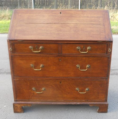GEORGIAN OAK WRITING BUREAU - ADDITIONAL PHOTO 11