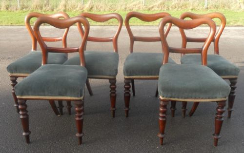 SET OF SIX VICTORIAN MAHOGANY DINING CHAIRS - ADDITIONAL PHOTO 2