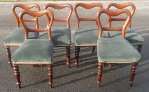 SET OF SIX VICTORIAN MAHOGANY DINING CHAIRS - ADDITIONAL PHOTO 3
