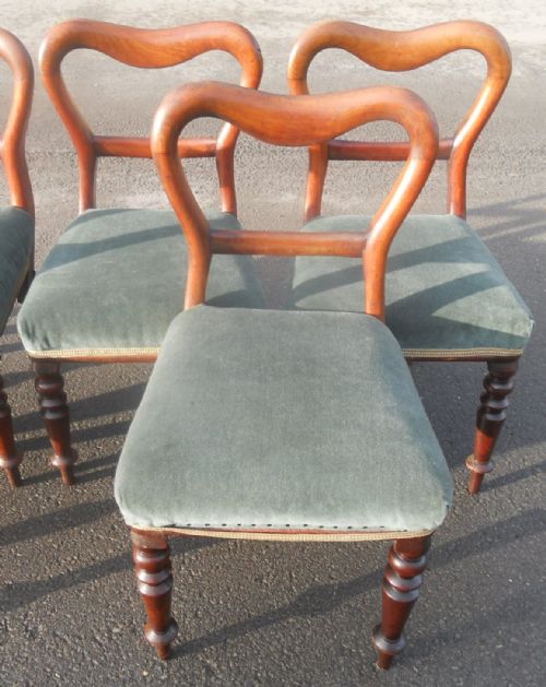 SET OF SIX VICTORIAN MAHOGANY DINING CHAIRS - ADDITIONAL PHOTO 6