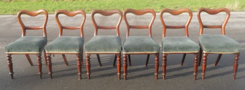 SET OF SIX VICTORIAN MAHOGANY DINING CHAIRS - ADDITIONAL PHOTO 7