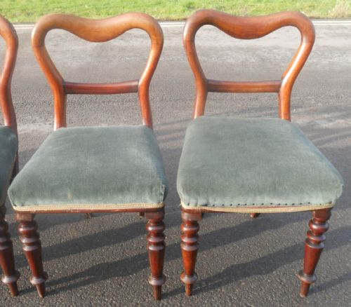 SET OF SIX VICTORIAN MAHOGANY DINING CHAIRS - ADDITIONAL PHOTO 10