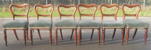 SET OF SIX VICTORIAN MAHOGANY DINING CHAIRS - ADDITIONAL PHOTO 11