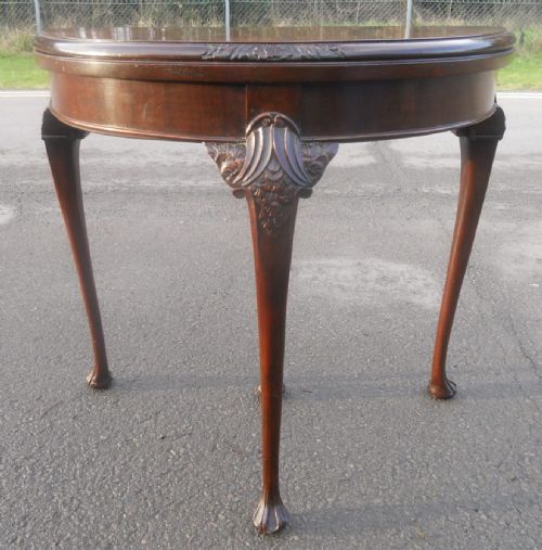QUEEN ANNE STYLE WALNUT FOLD OVER CARD TABLE - ADDITIONAL PHOTO 7