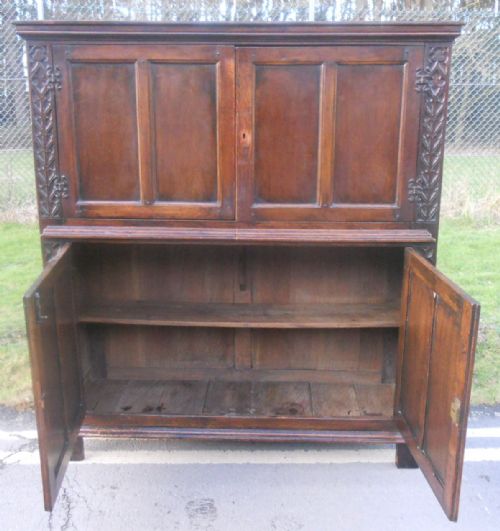 LARGE OAK STORAGE CUPBOARD - ADDITIONAL PHOTO 6