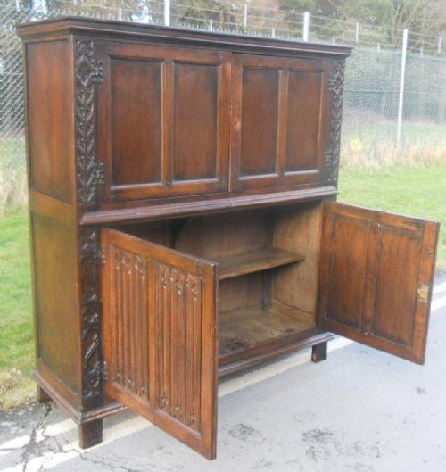 LARGE OAK STORAGE CUPBOARD - ADDITIONAL PHOTO 7