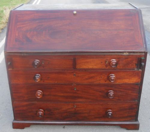 GEORGIAN MAHOGANY BUREAU BOOKCASE - ADDITIONAL PHOTO 7