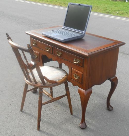GEORGIAN STYLE LADIES MAHOGANY WRITING DESK - ADDITIONAL PHOTO 10