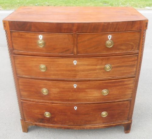 Georgian Mahogany Bowfront Chest of Drawers