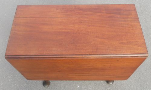 GEORGIAN MAHOGANY DROPLEAF DINING TABLE - ADDITIONAL PHOTO 2