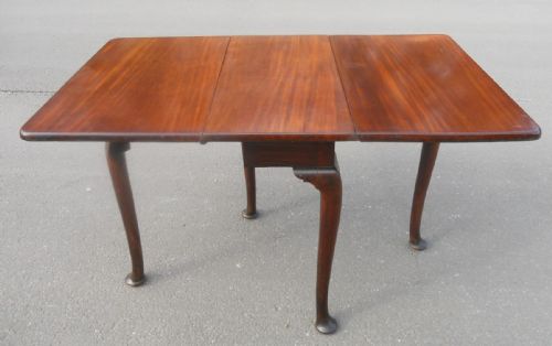 GEORGIAN MAHOGANY DROPLEAF DINING TABLE - ADDITIONAL PHOTO 3