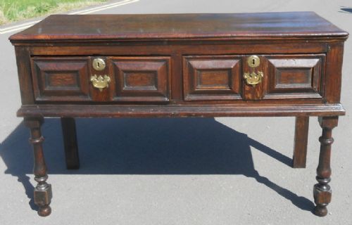 ANTIQUE OAK DRESSER BASE - ADDITIONAL PHOTO 1