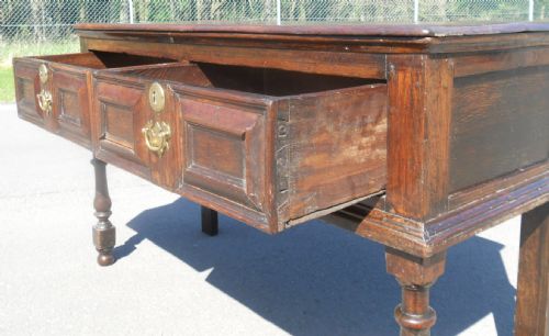 ANTIQUE OAK DRESSER BASE - ADDITIONAL PHOTO 7