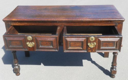 ANTIQUE OAK DRESSER BASE - ADDITIONAL PHOTO 9