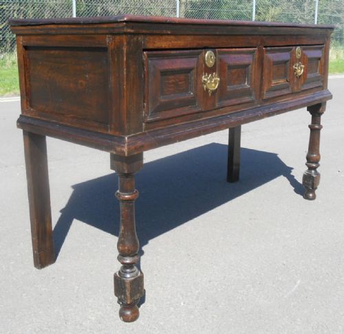 ANTIQUE OAK DRESSER BASE - ADDITIONAL PHOTO 11