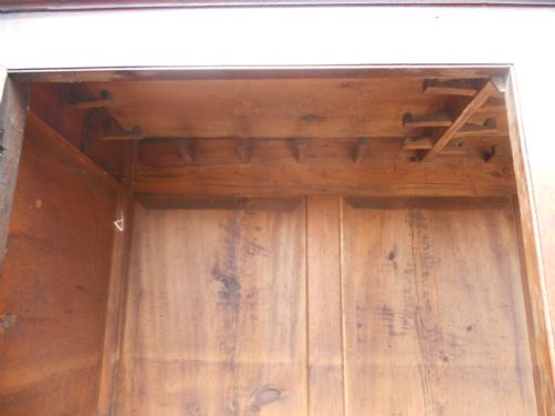 GEORGIAN OAK HANGING CUPBOARD - ADDITIONAL PHOTO 5