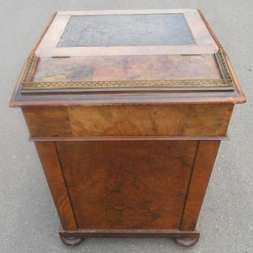 VICTORIAN WALNUT DAVENPORT DESK - ADDITIONAL PHOTO 17