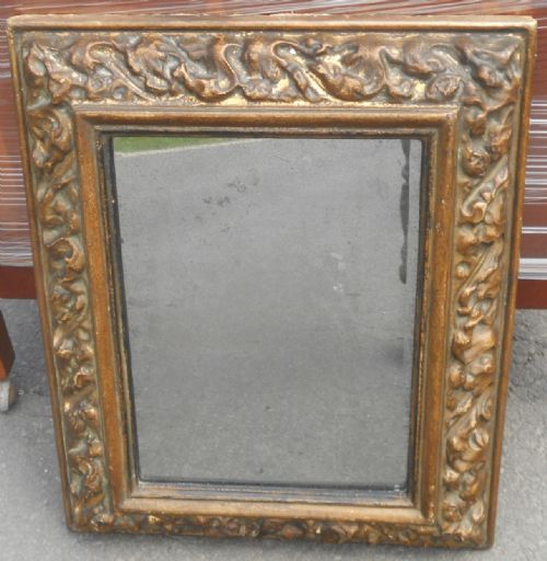 GILT FRAMED HANGING WALL MIRROR - ADDITIONAL PHOTO 4