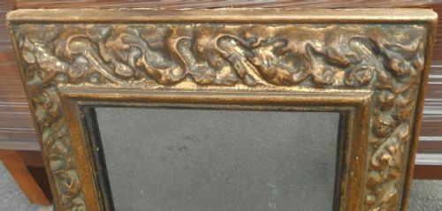 GILT FRAMED HANGING WALL MIRROR - ADDITIONAL PHOTO 6