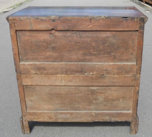 GEORGIAN WALNUT TWO PART CHEST OF DRAWERS - ADDITIONAL PHOTO 16