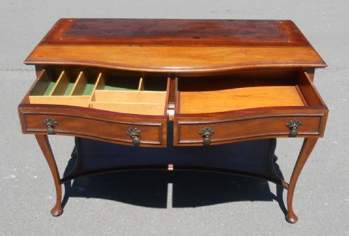 EDWARDIAN MAHOGANY CHINA DISPLAY CABINET - ADDITIONAL PHOTO 11
