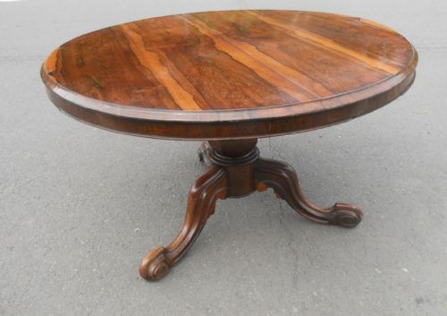 Victorian Rosewood Pedestal Centre Table
