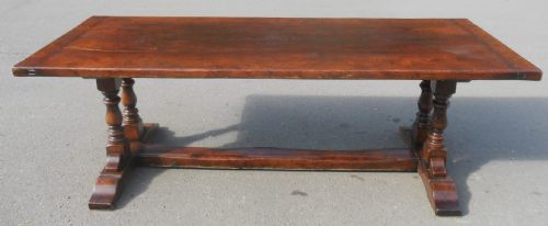 Heavy Oak Refectory Dining Table to Seat Ten