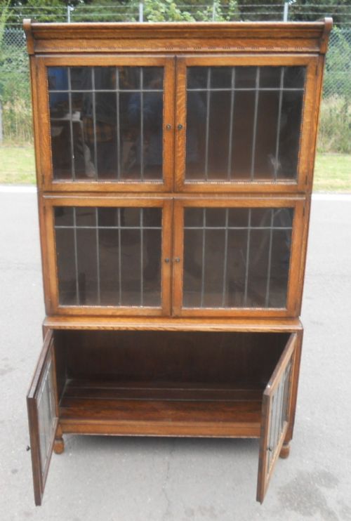 OAK LEADED SECTION BOOKCASE BY MINTY - ADDITIONAL PHOTO 4