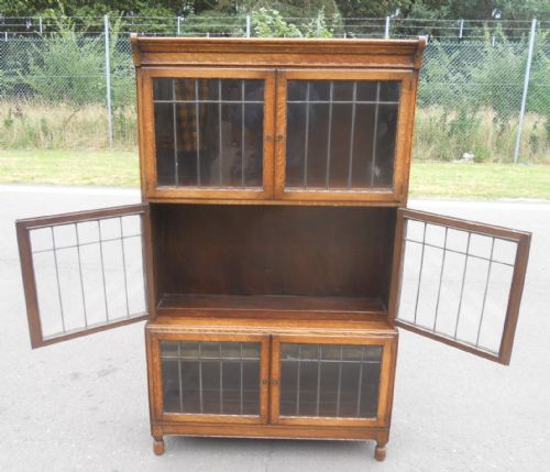 OAK LEADED SECTION BOOKCASE BY MINTY - ADDITIONAL PHOTO 5