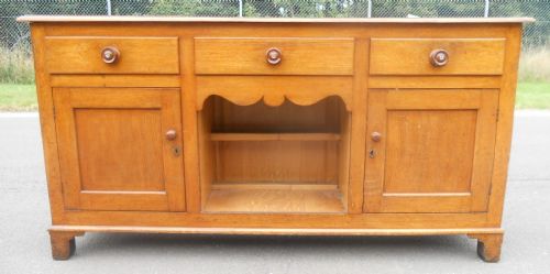 VICTORIAN COUNTRY OAK KITCHEN DRESSER - ADDITIONAL PHOTO 4