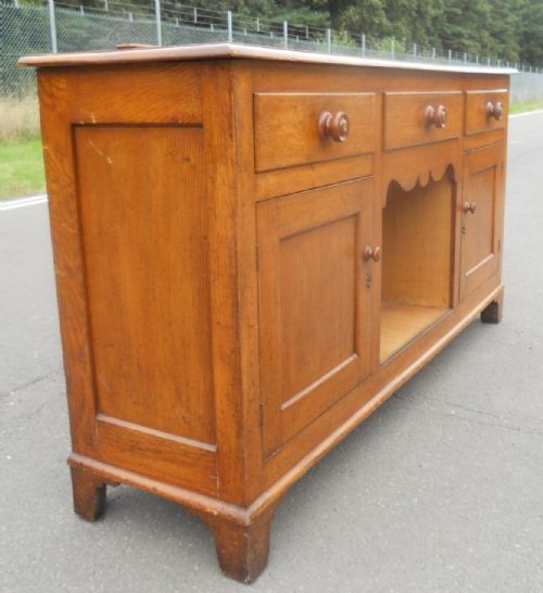 VICTORIAN COUNTRY OAK KITCHEN DRESSER - ADDITIONAL PHOTO 7