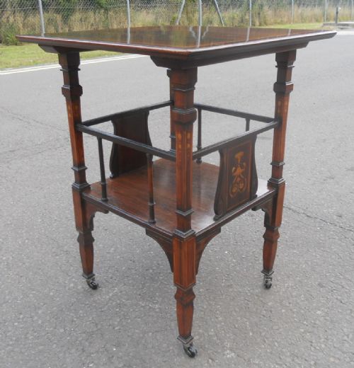 EDWARDIAN INLAID ROSEWOOD OCCASIONAL TABLE - ADDITIONAL PHOTO 1