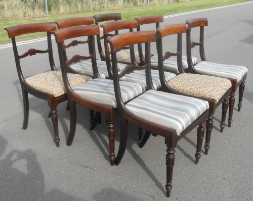 SET OF NINE WILLIAM IV ROSEWOOD DINING CHAIRS - ADDITIONAL PHOTO 2