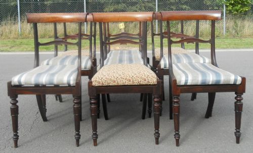 SET OF NINE WILLIAM IV ROSEWOOD DINING CHAIRS - ADDITIONAL PHOTO 3