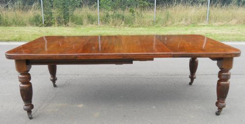 Edwardian Oak Extending Dining Table to Seat Eight