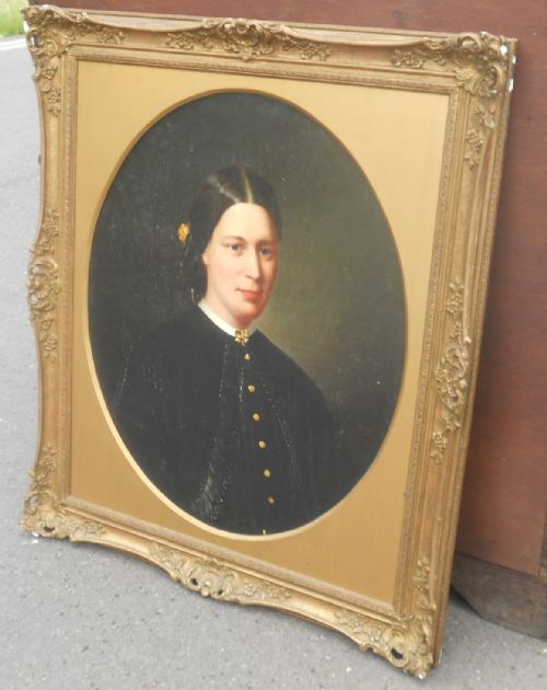 VICTORIAN PORTRAIT OIL PAINTING OF LADY BY BRYCE SMITH - ADDITIONAL PHOTO 3