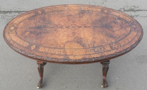 VICTORIAN OVAL INLAID WALNUT CENTRE TABLE - ADDITIONAL PHOTO 1