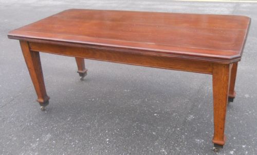 EDWARDIAN OAK BEECH KITCHEN TABLE - ADDITIONAL PHOTO 1