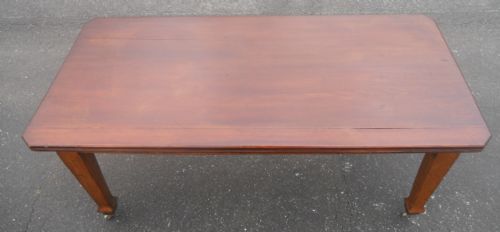 EDWARDIAN OAK BEECH KITCHEN TABLE - ADDITIONAL PHOTO 4