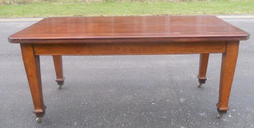 EDWARDIAN OAK BEECH KITCHEN TABLE - ADDITIONAL PHOTO 7