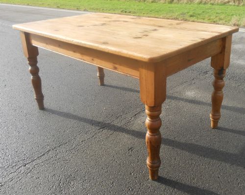 Victorian Pine Kitchen Table