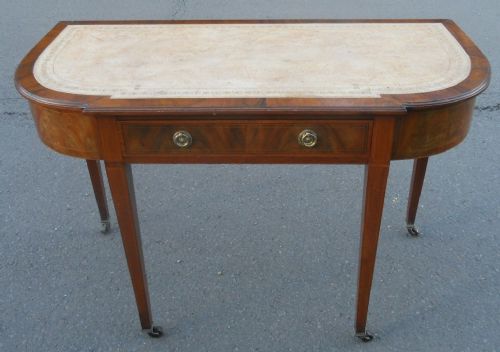 GEORGIAN MAHOGANY LEATHER TOP WRITING TABLE - ADDITIONAL PHOTO 2