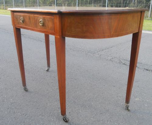 GEORGIAN MAHOGANY LEATHER TOP WRITING TABLE - ADDITIONAL PHOTO 6